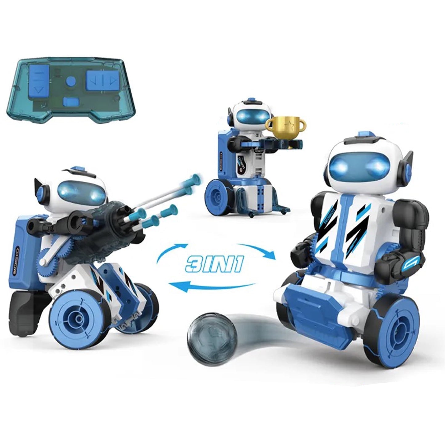 3 in 1 Robot Kit - STEM Science Toys for Kids 8-12 Years - 220 Pcs Building Blocks - Educational Robotics Set for Boys and Girls - Great Gift Idea